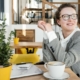 Woman representing a happy career